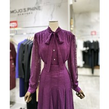 모조에스핀 셋업 리본넥 쉬폰 블라우스 J223MSC013(2042699)