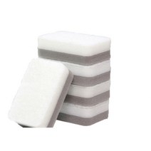 미니 소형식 업소용 가정용 식기세척기 5pcs 양면 청소 스폰지 가정용 수색 패드 주방 닦아 식기 세척 스폰지 헝겊 접시 청소 타월 액세서리, 어두운 회색