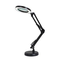 링라이트 LED 2관절 돋보기 스탠드 USB 확대경 독서등, 화이트, 본상품선택