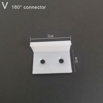 알루미늄 프로파일 10X 90 ° 180 커넥터 LED 링크 V U, 180 degree V, 100 piece
