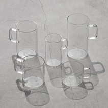 투명 손잡이 내열유리컵 아이스커피잔 네스프레소컵, 옵션명, 600ml (1p)