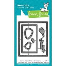 Lawn Fawn LF1972 센터 픽처 윈도우 카드 애드온 커스텀 크래프트 다이