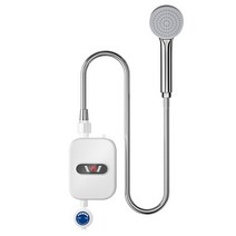 전기 온수기 Instant water heater shower 220v 욕실 수도꼭지, 하얀, 우리 플러그