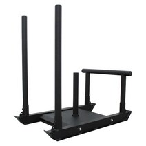 근력훈련 장비 썰매카트 헬스장 중량 바벨 카트 근력, 모델 A 블랙 스트랩-G50