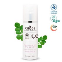 CHOBS(찹스) 유기농 모링가 스킨 토너 120ml (독일 BDIH 영국 비건 할랄인증 유기농 화장품), 없음, 상세설명 참조