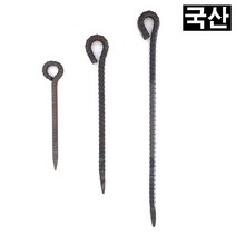 국산 철근말뚝 9 x 215mm 쇠말뚝 고리 말뚝 텐트 고정
