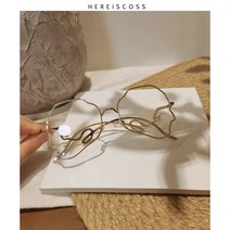 가벼운 안경 자외선 투명 하금테 안경테