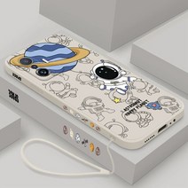 우주 비행사 실리콘 전화 케이스 샤오미 미 11 라이트 5G NE 후면 커버 12s 울트라 12x12s 10 프로 끈이 있, 05 For Mi 11 Lite, 04 B-YK000304