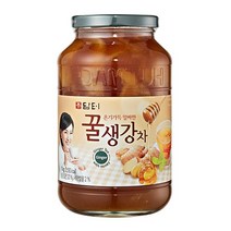 맛있는담터)꿀생강차(1KG/병)사무실 대용량 업소용 식당용 간식 소스, 상세페이지 참조