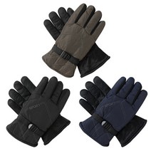 에이치투 겨울 방수 방한 오토바이 스키 보드 장갑, 블랙