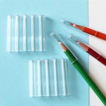 10개입 투명 연필 캡 막이 보호 필기구 필통 펜슬, 상세페이지 참조