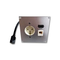 신길전자 벽면 HDMI LAN 전원 알루미늄 판넬 월플레이트 인테리어콘센트 인터넷선 연결