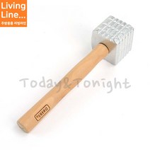 Kitchen 돈가스 해머 고기망치 고기 연육기 미트 햄머 스테이크 다지기, ♡고기해머(나무핸들)♡, [ 1개 ]