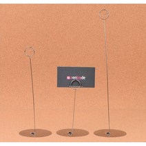 스텐 POP 집게 꽂이 2P 쇼클립 가격표 홀더 메뉴꽂이, 사이즈