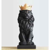 북유럽 사자상 조각품 인테리어소품 집들이 사무실 탁상용 앤틱 오브제, E