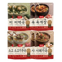 올따옴 양반 백합미역국+차돌육개장+소고기무국+한우시래기x2개씩, 1세트