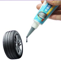 Chassis & Tire Care자동차 타이어 수리 접착제 블랙 소프트 고무 범용 오토바이 휠 펑크 씰 강력한 도구, 한개옵션0