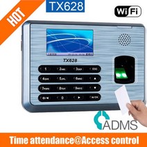 지문인식기 호환 원래 TX628 시간 출석 기계 tcp/ip 웹 서버 지문 기록 WIFI, 러시아어, id wifi adms