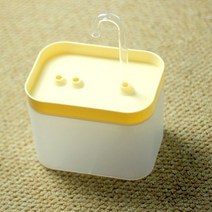 고양이사료 고양이 물 분수 자동 필터 USB 전기 음소거 술꾼 그릇 1.5L Recirculate Filtring 애완 동물 디, yellow USB