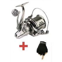 진아쇼핑몰 최신형 몬스터 서프릴 스피닝릴 올 스테인리스 루어낚시 원투전용 SURF 바다낚시 8000번 10000번 12000번 낚시장갑증정, 은색10000번