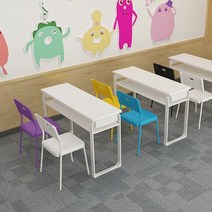 미술학원 책상 테이블 와이드 학원책상 고등학교 학원, 120x60x75 더블 레이어