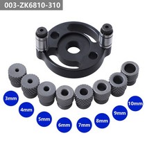 도웰링지그 도웰지그 목심 드릴 포켓 홀 지그 셀프 센터링 doweling jig 3-10mm 가구 접합 목공 도구 용 교체 가능한 부싱, 003-zk6810-310