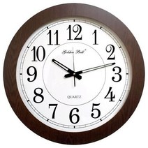 골든벨시계산업 GB5011 대형 월넛 원형 벽시계 50cm 제조한국, 단품없음