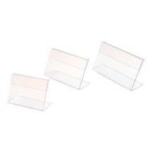 가로형 단면 아크릴 네임택 쇼케이스 포켓 투명 테이블 POP 꽂이 높이 40mm, 사이즈