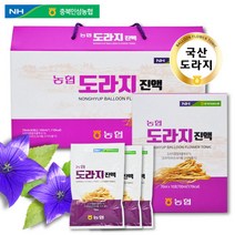 농협 도라지진액 30포 100%국내산도라지 엄격한품질관리 프리미엄도라지진액 사포닌풍부 기관지질환개선 자연의맛그대로 정성가득귀한선물, 두박스