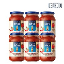 [보라티알] 데체코 아라비아따 파스타 소스 400g x 6병, 상세 설명 참조