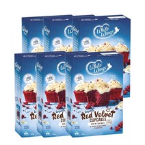 화이트윙스 컵케이크 믹스 레드 벨벳 365g White Wings Cupcake Mix Red Velvet, 6팩