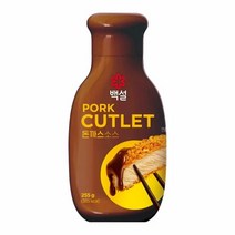 CJ제일제당 백설 돈까스 소스 경양식 레스토랑 전문점 풍미 간지 커틀렛 필수품 255g, 1개