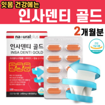 인사덴티골드 프로폴리스 추출물 비타민 칼슘, 1개, 60정