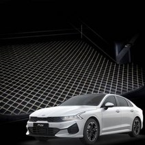 K5 DL3 신형 퀼팅 4D 입체 가죽 트렁크매트, 블랙+블랙, 가솔린