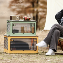 캠피아 4면 오픈앤락 캠핑 폴딩박스 3Colors 3Size, 그린, 대