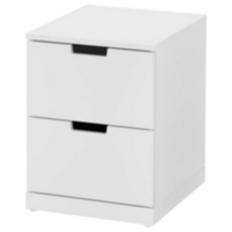이케아 NORDLI 노르들리 2칸 서랍장 화이트 40x54 cm 892.398.28