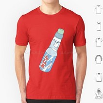 Kawaii Soda Drink T 셔츠 코튼 남성 여성 프린트 Ramune Orange Japanese Cute Tokyo 하라주쿠 스타일, 08 M-Tee-Red_07 4XL