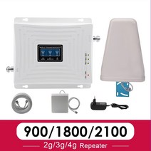 GSM 2g 3g 4g 셀룰러 신호 부스터 리피터 증폭기 4G 휴대폰 확장기 900 1800 2100 B1 B3 B8 70dB, 협력사, AU 플러그