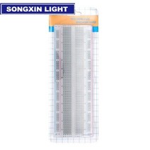 아두이노키트 프로그래밍 전자 아두이노 모듈 부품 Mb-102 mb102 breadboard 400 830 포인트 65 점퍼 와이어 솔더리스 pcb 빵 보드 테스트 arduino, 830p 투명