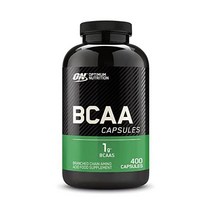 최적 영양 BCAA 1000분지쇄 아미노산 L류신 L이소류신 L발린이 함유 200인분 400캡슐, 400 카운트(1개 팩)