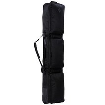 스노우보드 가방 스키 가방 바퀴달린 두시백 스키 부츠백 캐리어 가방, 퓨어블랙