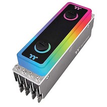 Thermaltake 워터램 RGB 액체 냉각 메모리 DDR4 3200MHz 16GB (8GBx2) 알렉사/레이저 크로마/5V 마더 보드 동기화 가능 (CL-W251-CA00SW-