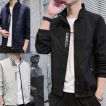 남성 가볍게 걸치는 캐주얼 하이넥 점퍼 바람막이