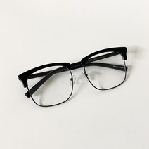 빅사이즈 하금테 안경 대두 남자 여자 오버핏 반무테 큰사이즈 안경테 3컬러