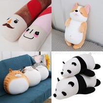 모찌 시바견 애착인형 누웁 시바 대형 국산 강아지 곰 고양이 거북이 여우 돌고래 바나나 펭귄 빼빼로데이, 8 쫀득슬립펭귄(베이비블루)