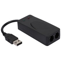 팩스 모뎀 듀얼 포트 USB 2.0 56K 외장 드라이버 Win 7 8 10 XP
