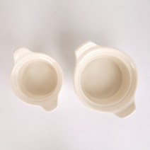 시라쿠스 양손스프볼 화이트 2size 도자기그릇 소스볼 종지 크림 버터볼, 시라쿠스 양손스프볼(화이트), 소