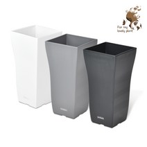 단아 웨이브 250 300 모던 인테리어 고급 대형 플라스틱 거실 사무실 롱화분, 백색, 1개