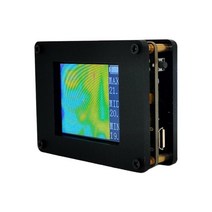 열화상카메라 열감지 카메라 적외선 amg8833 8x8 적외선 열 화상 카메라 ir 열 화상 카메라 온도 센서 1.8 인치 tft 디스플레이 7m 가장 먼 감지, 검은색