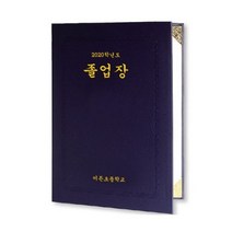 졸업장 지레자 케이스(금박인쇄 100개이상/금박인쇄비 동판비별도), 학년도, 청색